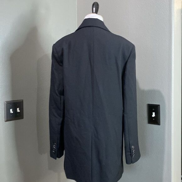 MNG Mango nwt black Blazer Jacket Long oversized - Picture 9 of 16